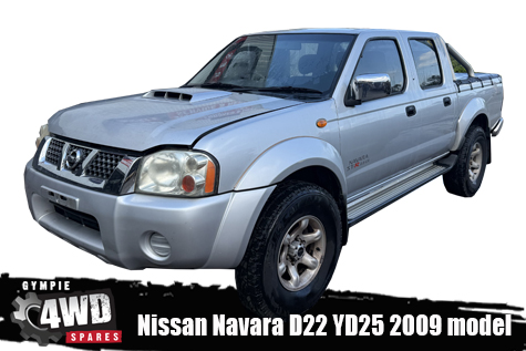 Nissan Navara D22 YD25 2009 model dual cab ute - now wrecking