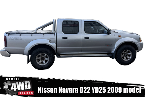 Nissan Navara D22 YD25 2009 model dual cab ute - now wrecking